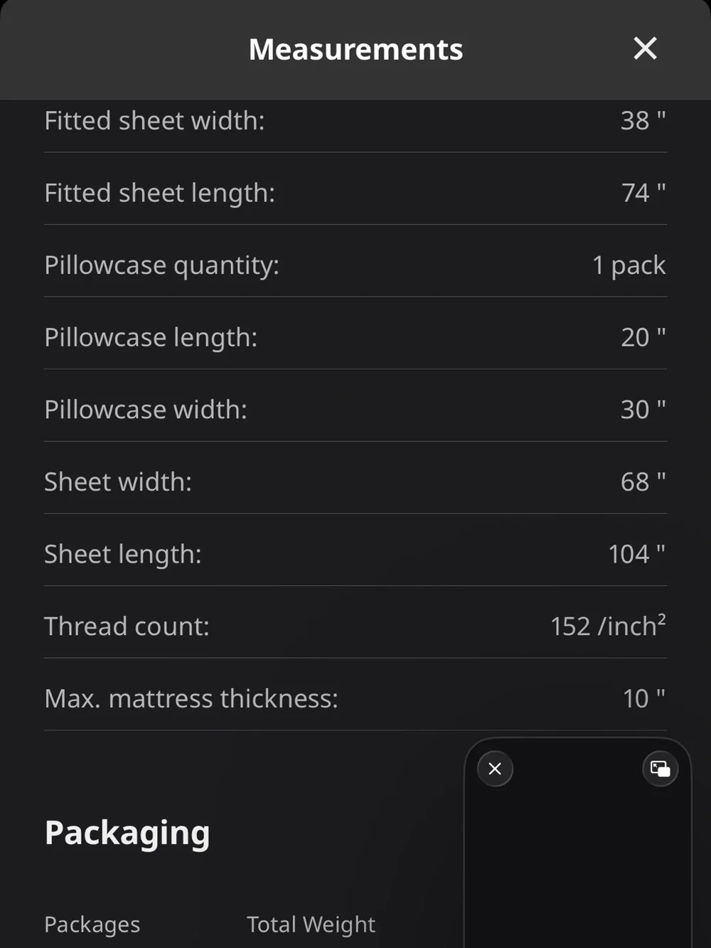 IKEA DVALA Gray Twin Sheet Set